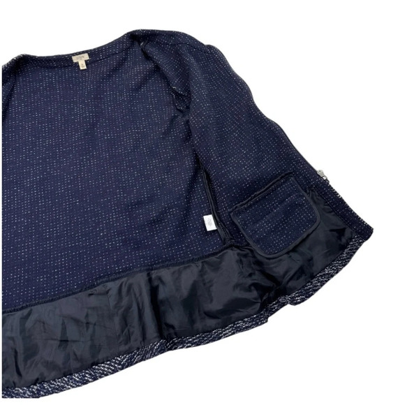 J. Crew Boucle Tweed Zip Peplum Jacket Blazer - Picture 10 of 15